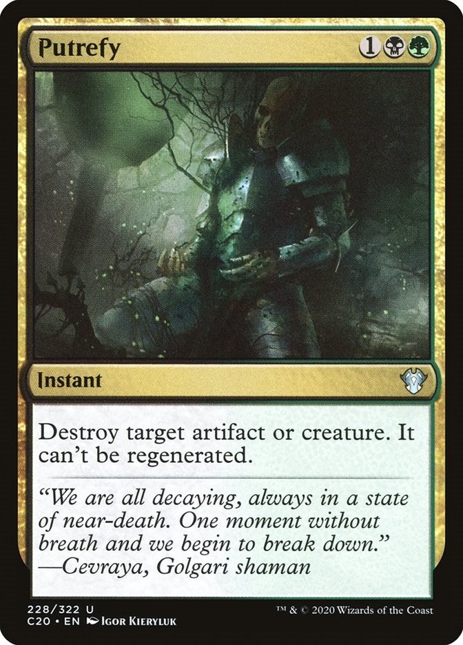 Image for Putrefy (228) [Commander 2020] - Magic: The Gathering