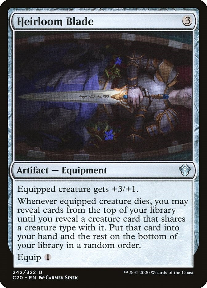 Image for Heirloom Blade (242) [Commander 2020] - Magic: The Gathering