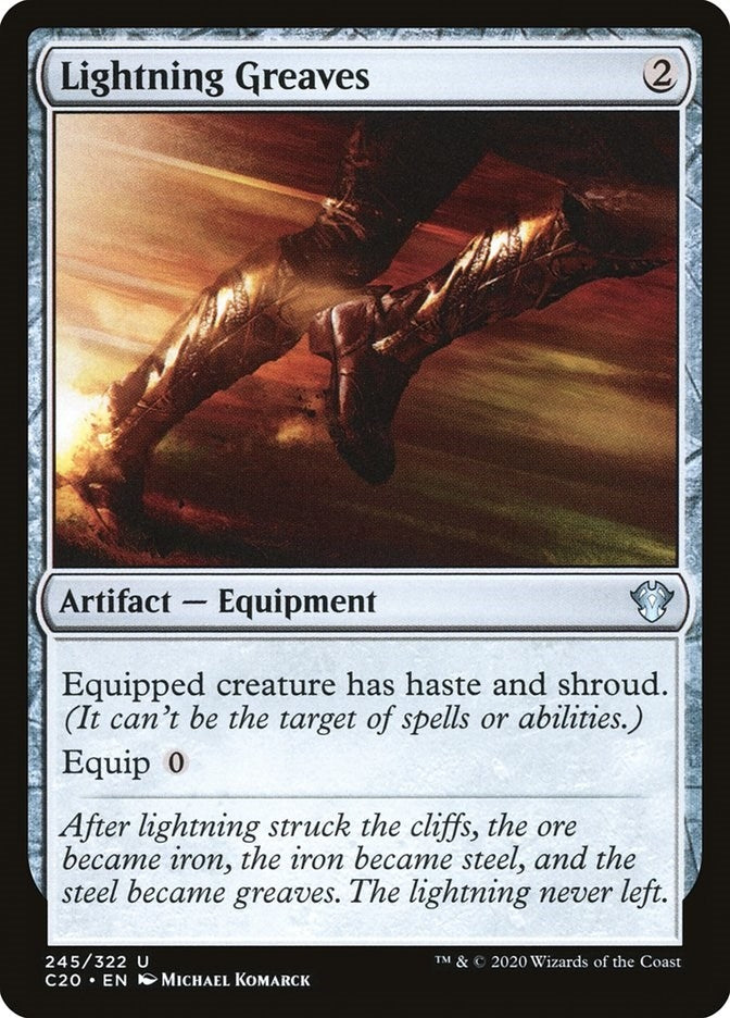 Image for Lightning Greaves (245) [Commander 2020] - Magic: The Gathering