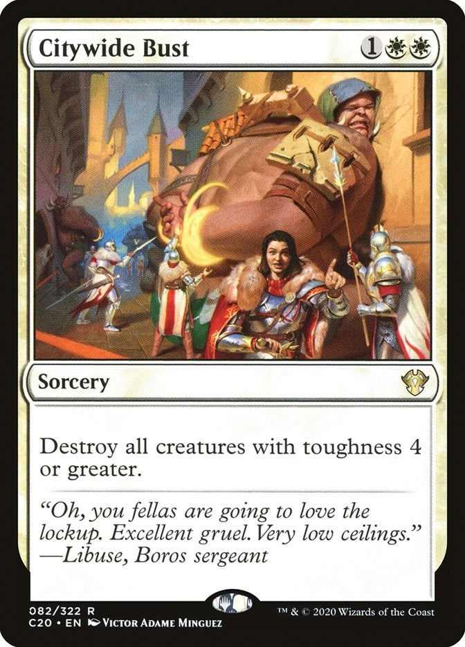 Image for Citywide Bust (82) [Commander 2020] - Magic: The Gathering
