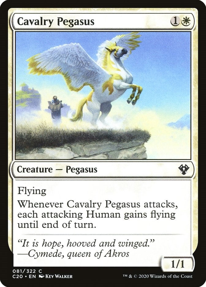 Image for Cavalry Pegasus (81) [Commander 2020] - Magic: The Gathering