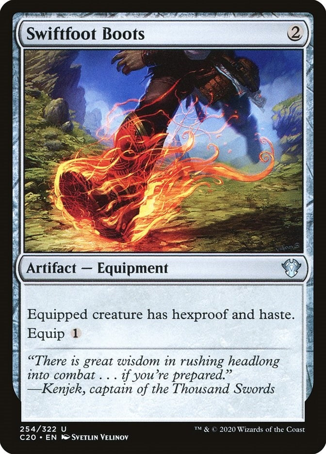 Image for Swiftfoot Boots (254) [Commander 2020] - Magic: The Gathering