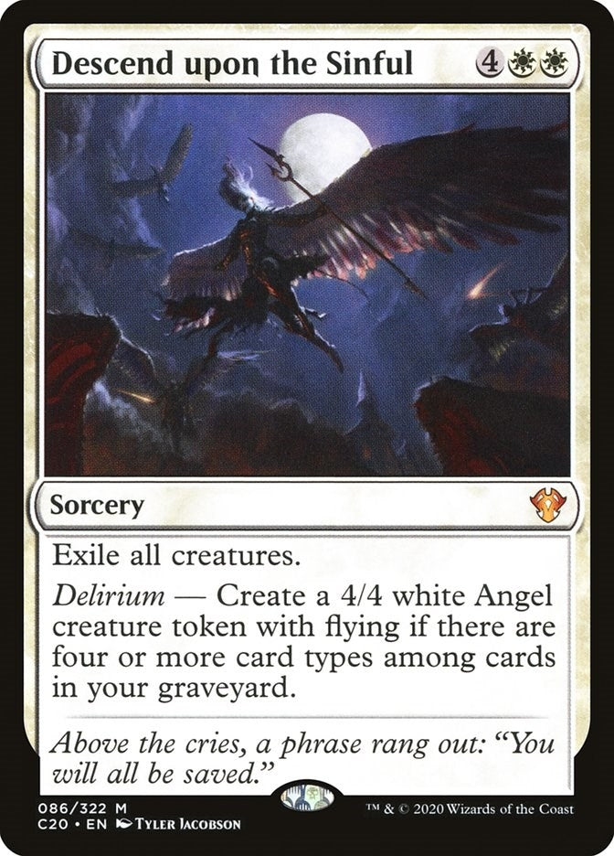 Image for Descend upon the Sinful (86) [Commander 2020] - Magic: The Gathering