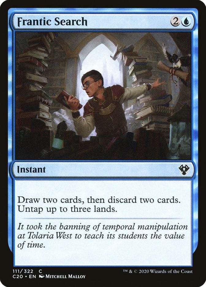 Image for Frantic Search (111) [Commander 2020] - Magic: The Gathering