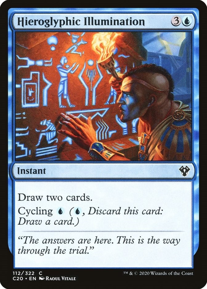 Image for Hieroglyphic Illumination (112) [Commander 2020] - Magic: The Gathering