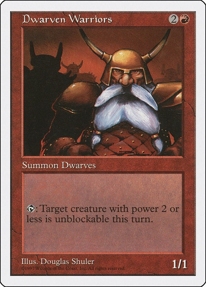 Image for Dwarven Warriors [Fifth Edition] - Magic: The Gathering