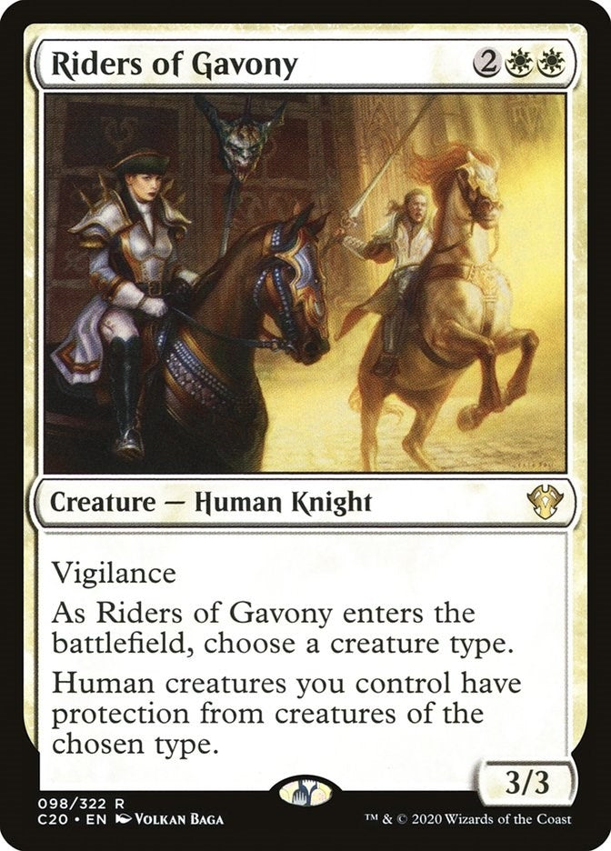 Image for Riders of Gavony (98) [Commander 2020] - Magic: The Gathering