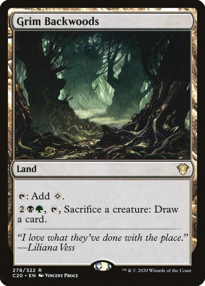 Image for Grim Backwoods (278) [Commander 2020] - Magic: The Gathering