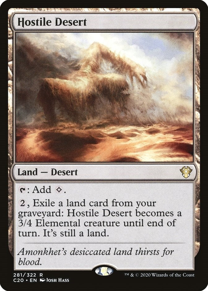 Image for Hostile Desert (281) [Commander 2020] - Magic: The Gathering