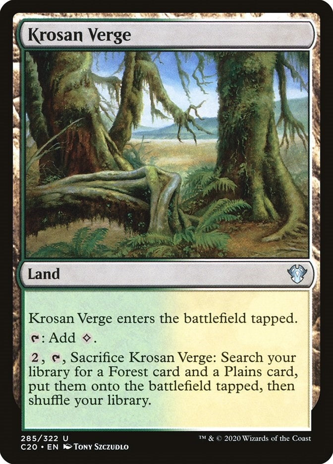 Image for Krosan Verge (285) [Commander 2020] - Magic: The Gathering