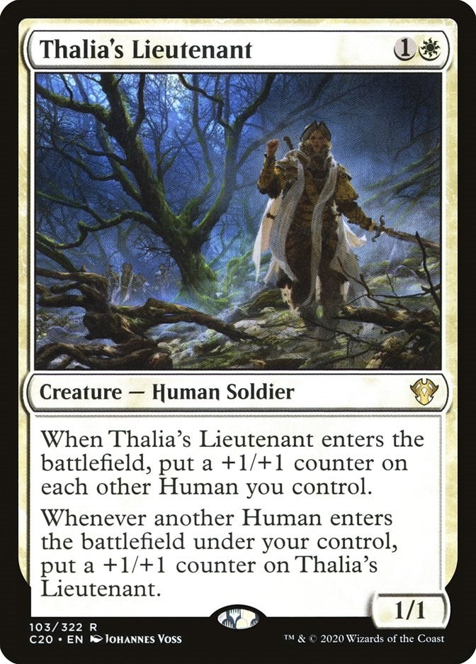Image for Thalia's Lieutenant (103) [Commander 2020] - Magic: The Gathering