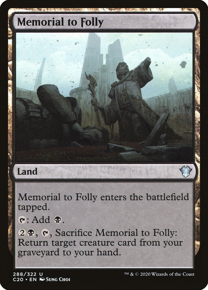 Image for Memorial to Folly (288) [Commander 2020] - Magic: The Gathering