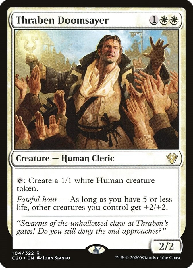 Image for Thraben Doomsayer (104) [Commander 2020] - Magic: The Gathering