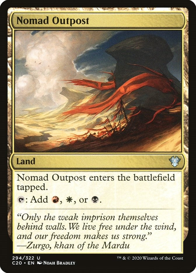 Image for Nomad Outpost (294) [Commander 2020] - Magic: The Gathering