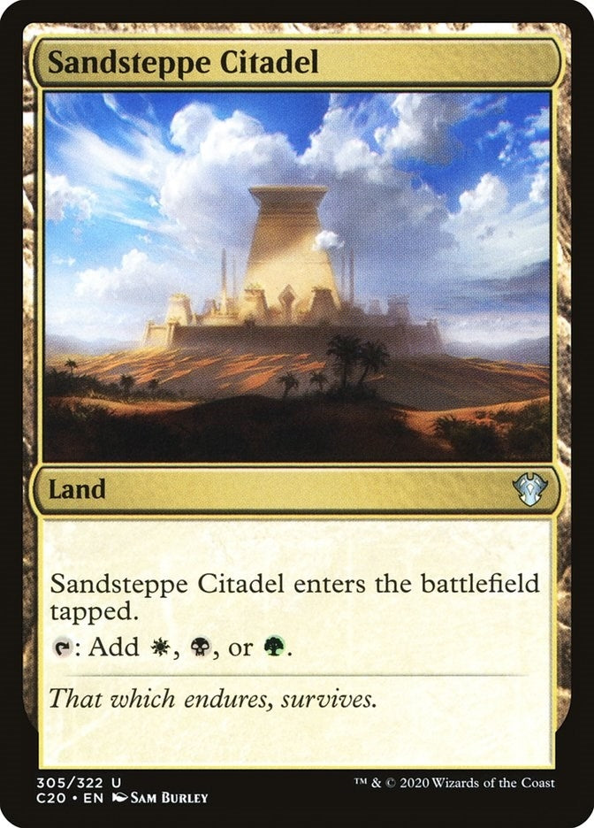 Image for Sandsteppe Citadel (305) [Commander 2020] - Magic: The Gathering