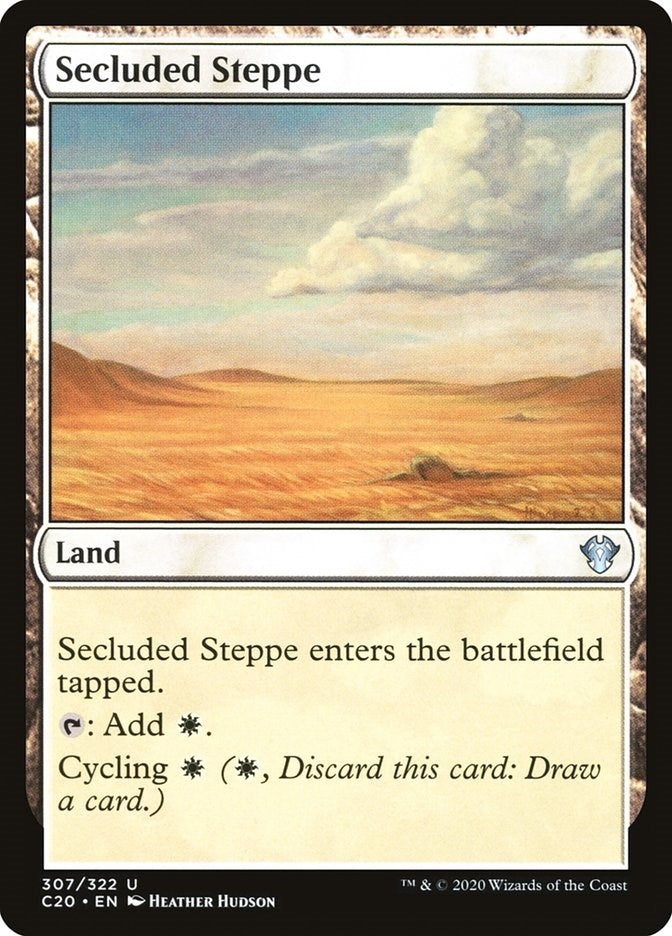Image for Secluded Steppe (307) [Commander 2020] - Magic: The Gathering