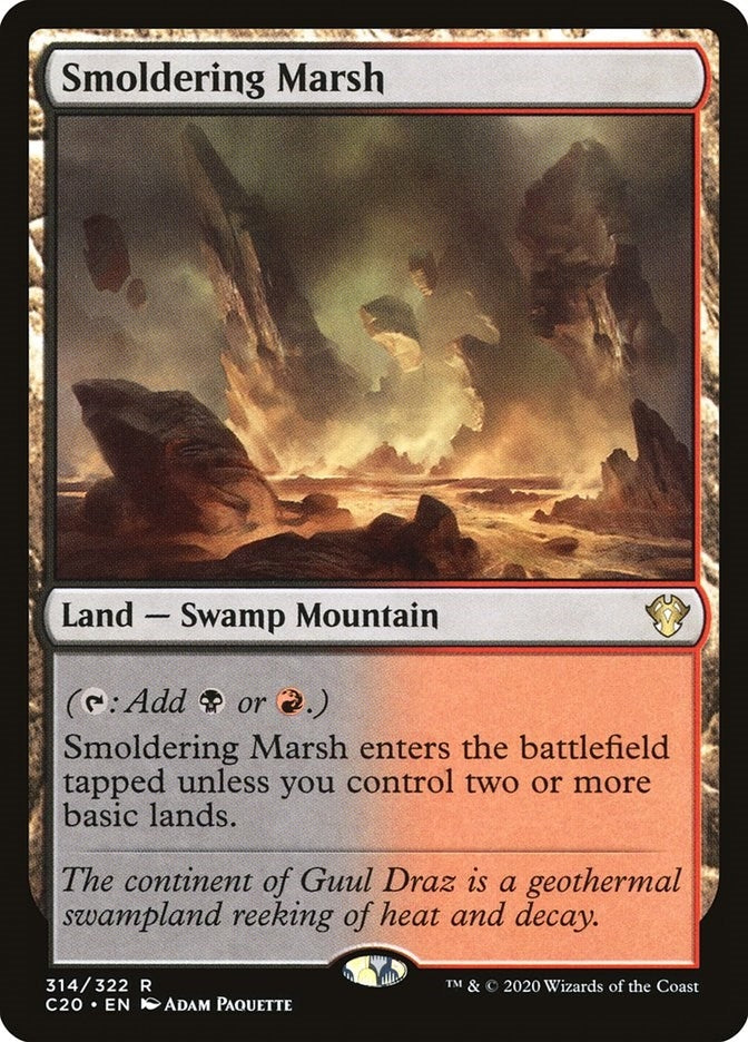 Image for Smoldering Marsh (314) [Commander 2020] - Magic: The Gathering