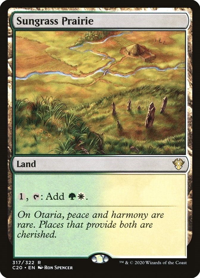 Image for Sungrass Prairie (317) [Commander 2020] - Magic: The Gathering