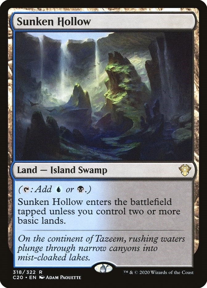 Image for Sunken Hollow (318) [Commander 2020] - Magic: The Gathering