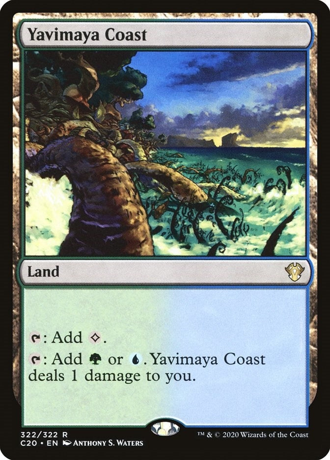 Image for Yavimaya Coast (322) [Commander 2020] - Magic: The Gathering
