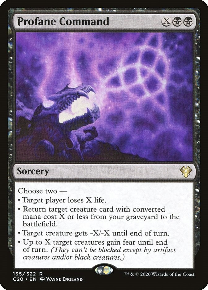 Image for Profane Command (135) [Commander 2020] - Magic: The Gathering