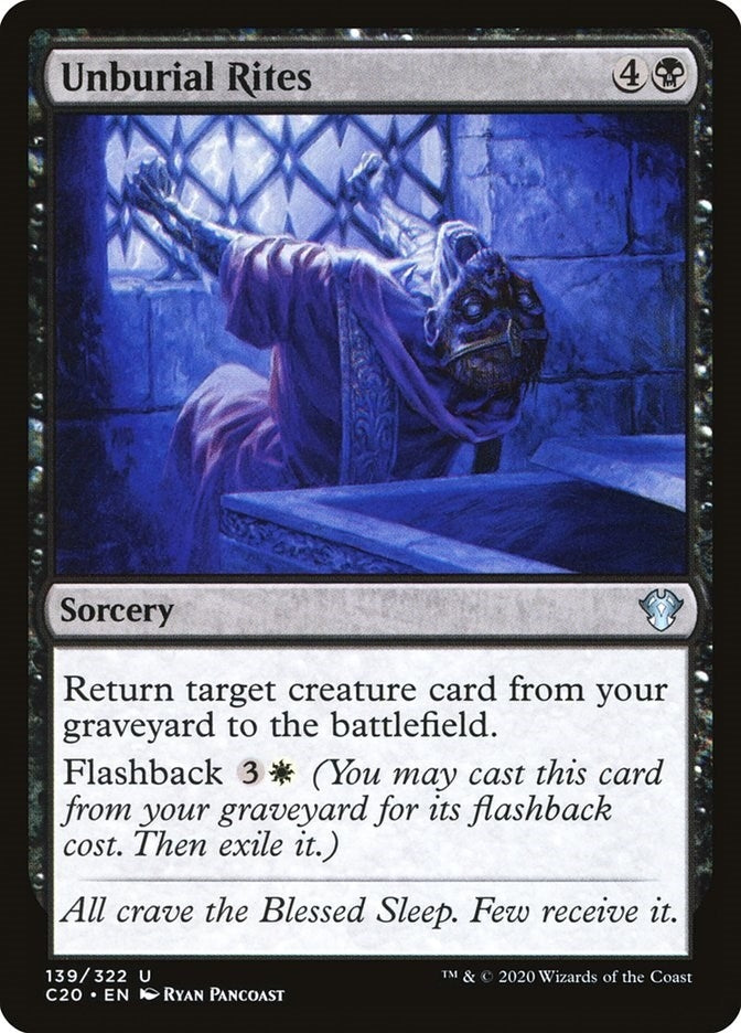 Image for Unburial Rites (139) [Commander 2020] - Magic: The Gathering