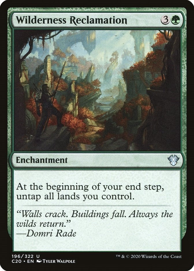 Image for Wilderness Reclamation (196) [Commander 2020] - Magic: The Gathering