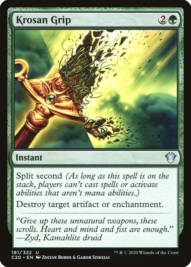 Image for Krosan Grip (181) [Commander 2020] - Magic: The Gathering