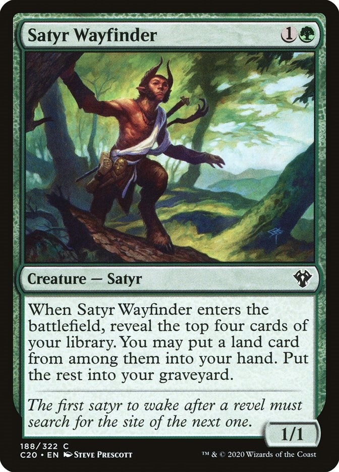 Image for Satyr Wayfinder (188) [Commander 2020] - Magic: The Gathering