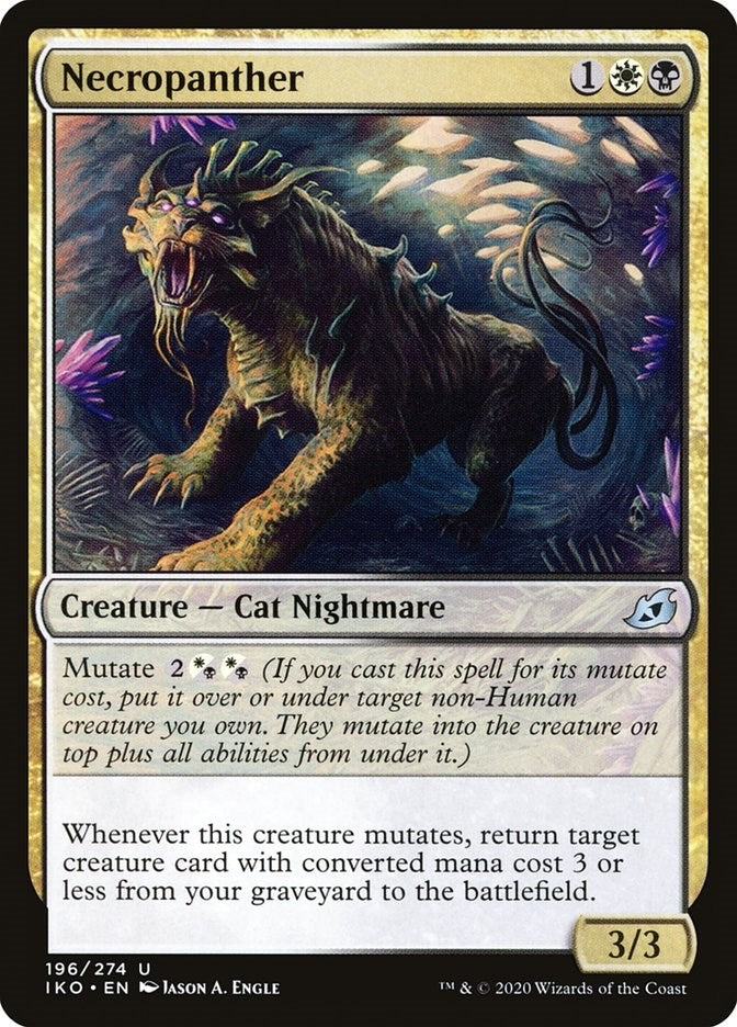 Image for Necropanther (196) [Ikoria: Lair of Behemoths] - Magic: The Gathering