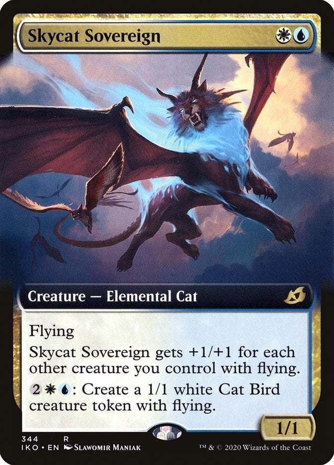 Image for Skycat Sovereign (Extended Art) (344) [Ikoria: Lair of Behemoths] - Magic: The Gathering