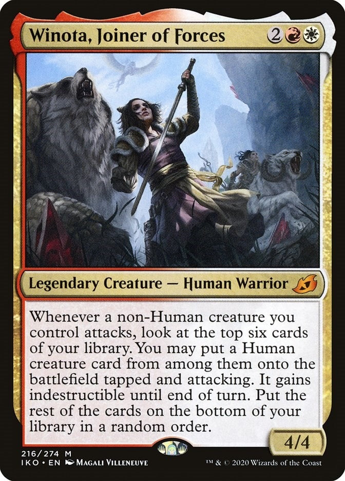 Image for Winota, Joiner of Forces (216) [Ikoria: Lair of Behemoths] - Magic: The Gathering