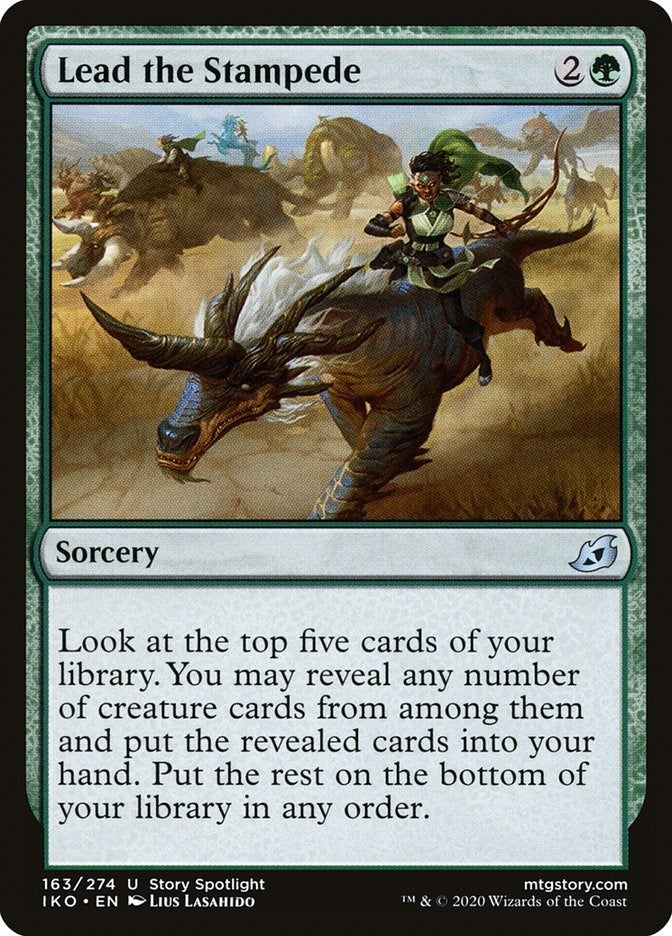 Image for Lead the Stampede (163) [Ikoria: Lair of Behemoths] - Magic: The Gathering