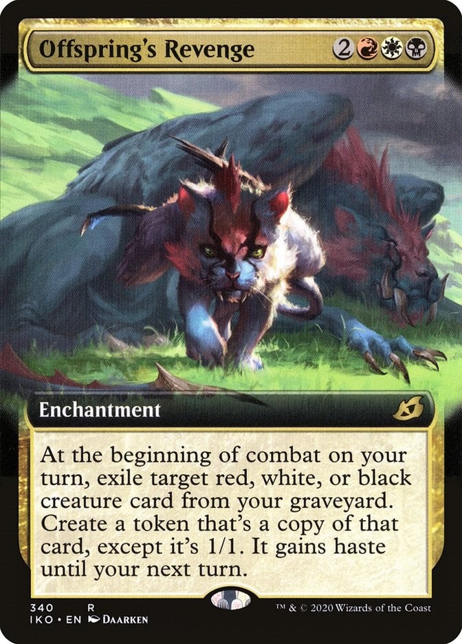 Image for Offspring's Revenge (Extended Art) (340) [Ikoria: Lair of Behemoths] - Magic: The Gathering