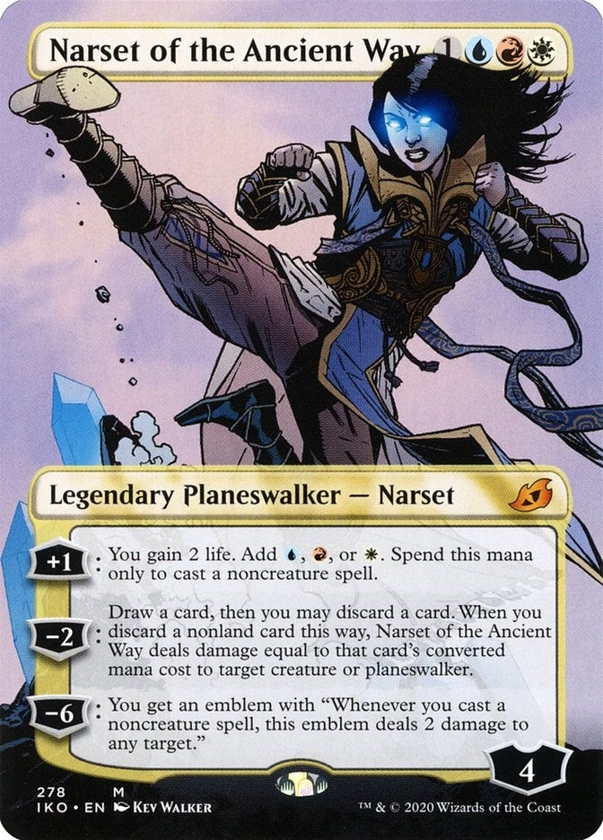 Image for Narset of the Ancient Way (Borderless) (278) [Ikoria: Lair of Behemoths] - Magic: The Gathering