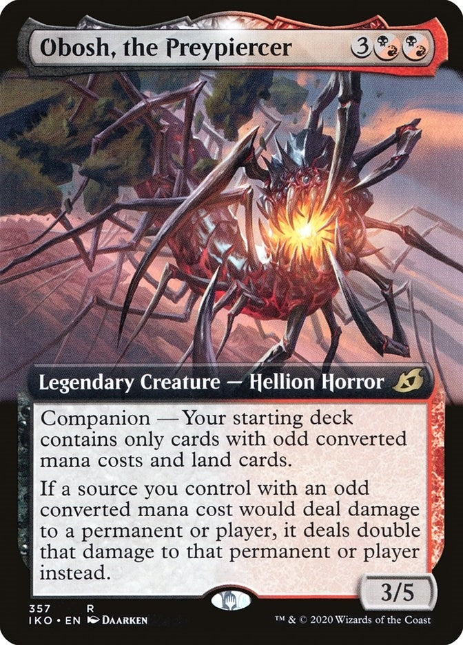 Image for Obosh, the Preypiercer (Extended Art) (357) [Ikoria: Lair of Behemoths] - Magic: The Gathering