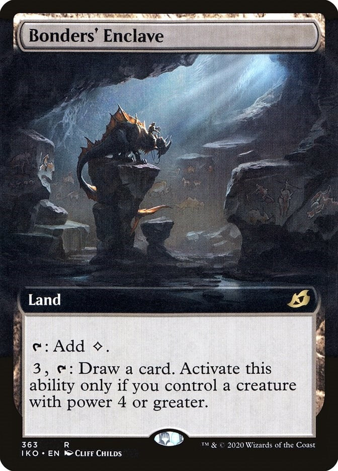 Image for Bonders' Enclave (Extended Art) (363) [Ikoria: Lair of Behemoths] - Magic: The Gathering