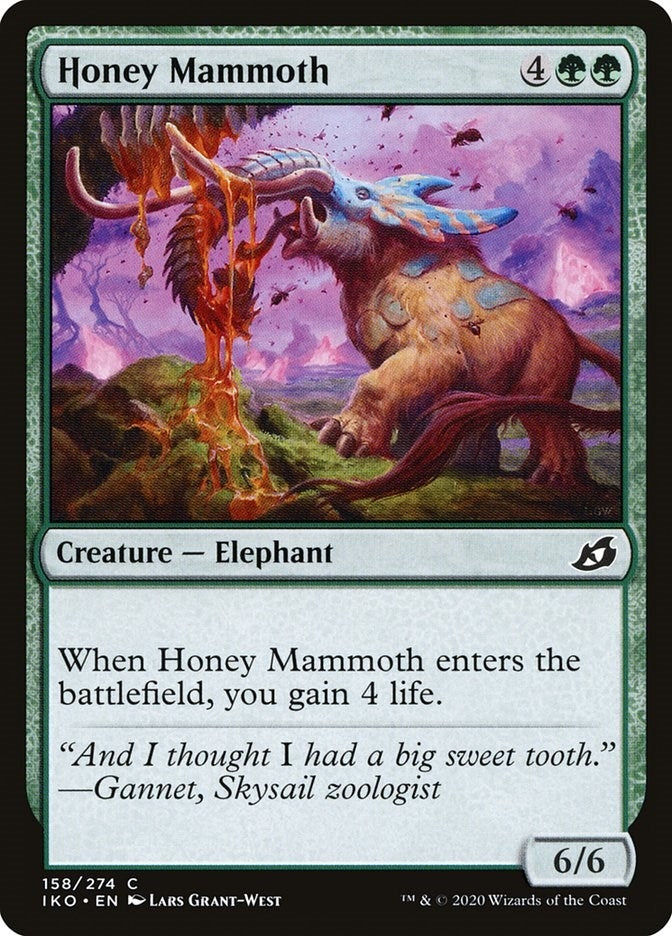 Image for Honey Mammoth (158) [Ikoria: Lair of Behemoths] - Magic: The Gathering