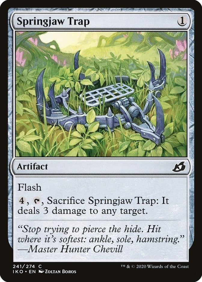 Image for Springjaw Trap (241) [Ikoria: Lair of Behemoths] - Magic: The Gathering