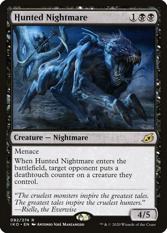 Image for Hunted Nightmare (92) [Ikoria: Lair of Behemoths] - Magic: The Gathering