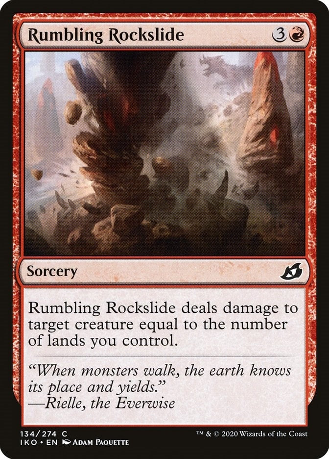 Image for Rumbling Rockslide (134) [Ikoria: Lair of Behemoths] - Magic: The Gathering