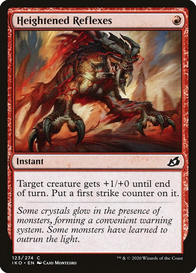 Image for Heightened Reflexes (123) [Ikoria: Lair of Behemoths] - Magic: The Gathering