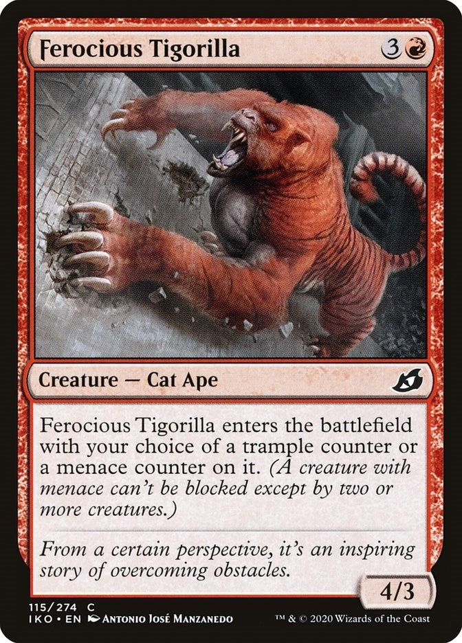 Image for Ferocious Tigorilla (115) [Ikoria: Lair of Behemoths] - Magic: The Gathering