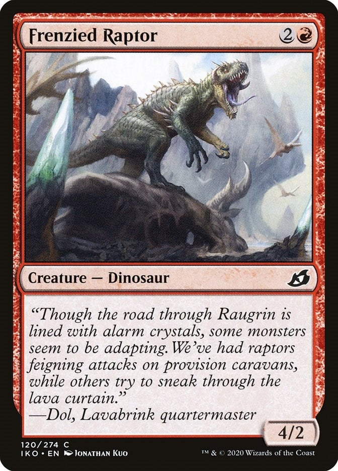 Image for Frenzied Raptor (120) [Ikoria: Lair of Behemoths] - Magic: The Gathering