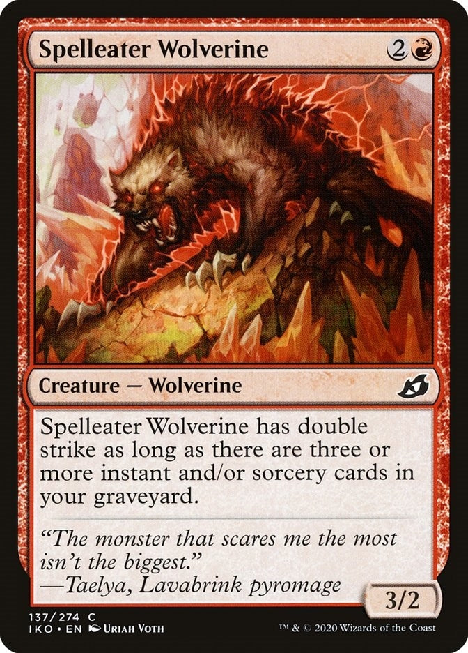 Image for Spelleater Wolverine (137) [Ikoria: Lair of Behemoths] - Magic: The Gathering