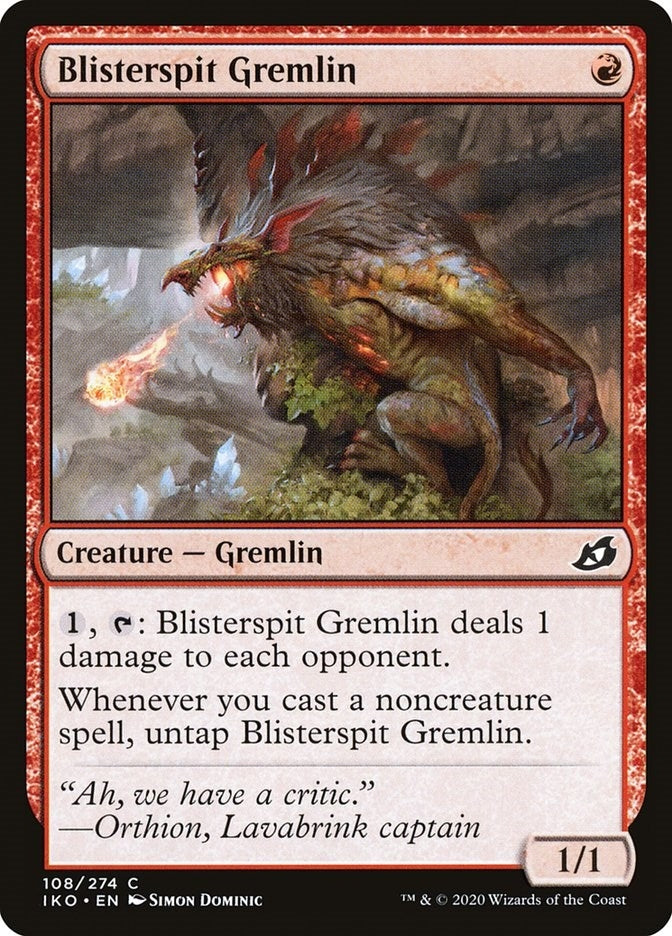 Image for Blisterspit Gremlin (108) [Ikoria: Lair of Behemoths] - Magic: The Gathering