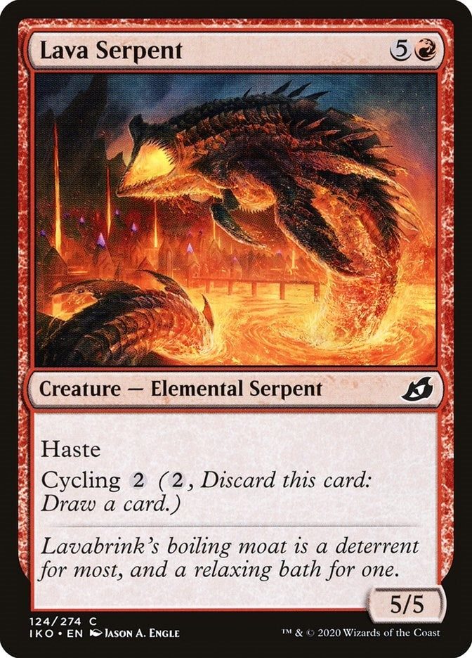 Image for Lava Serpent (124) [Ikoria: Lair of Behemoths] - Magic: The Gathering