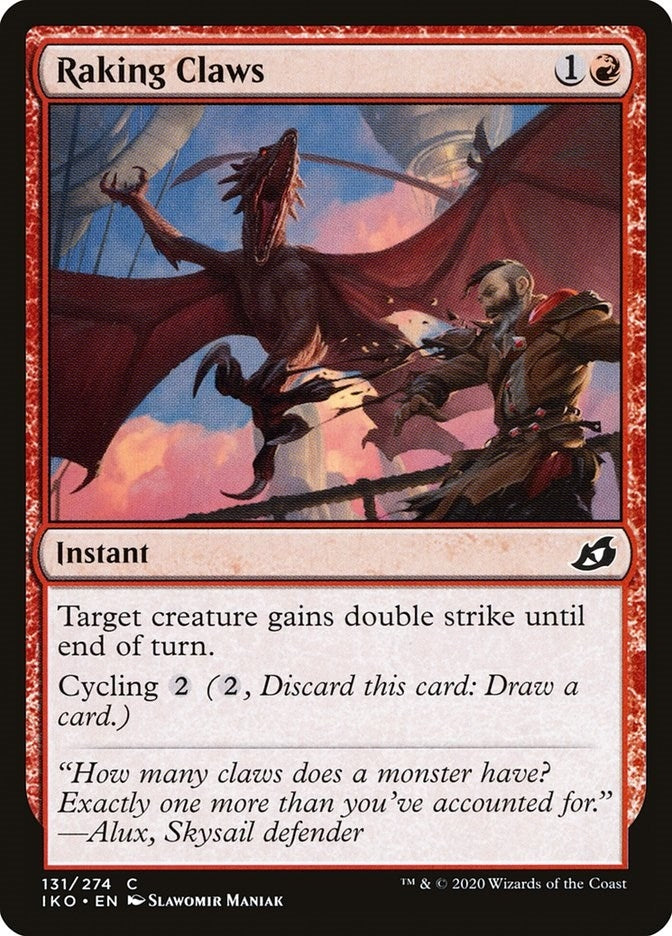Image for Raking Claws (131) [Ikoria: Lair of Behemoths] - Magic: The Gathering