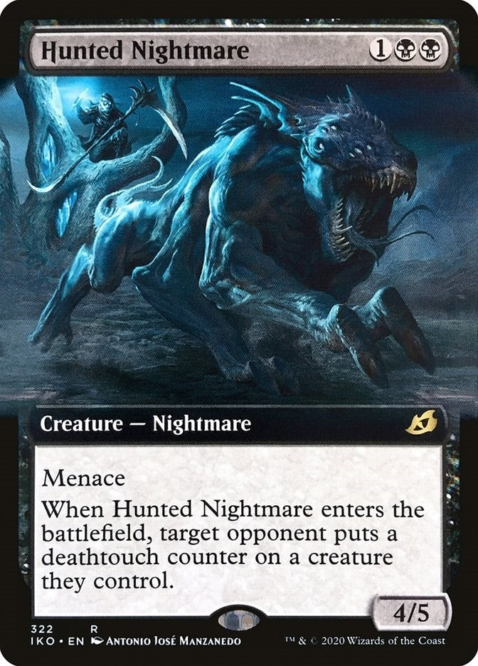 Image for Hunted Nightmare (Extended Art) (322) [Ikoria: Lair of Behemoths] - Magic: The Gathering