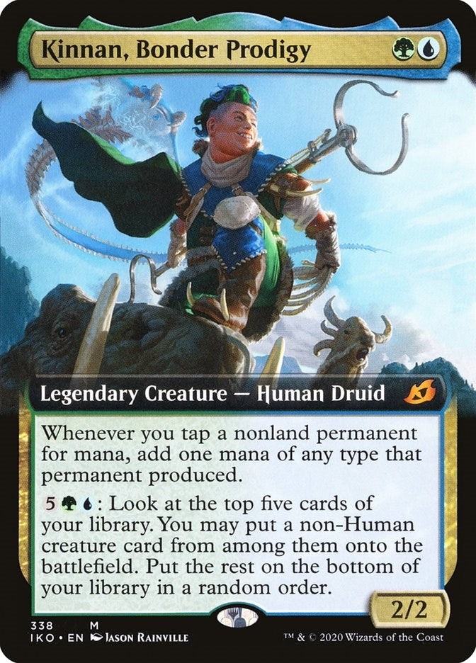 Image for Kinnan, Bonder Prodigy (Extended Art) (338) [Ikoria: Lair of Behemoths] - Magic: The Gathering